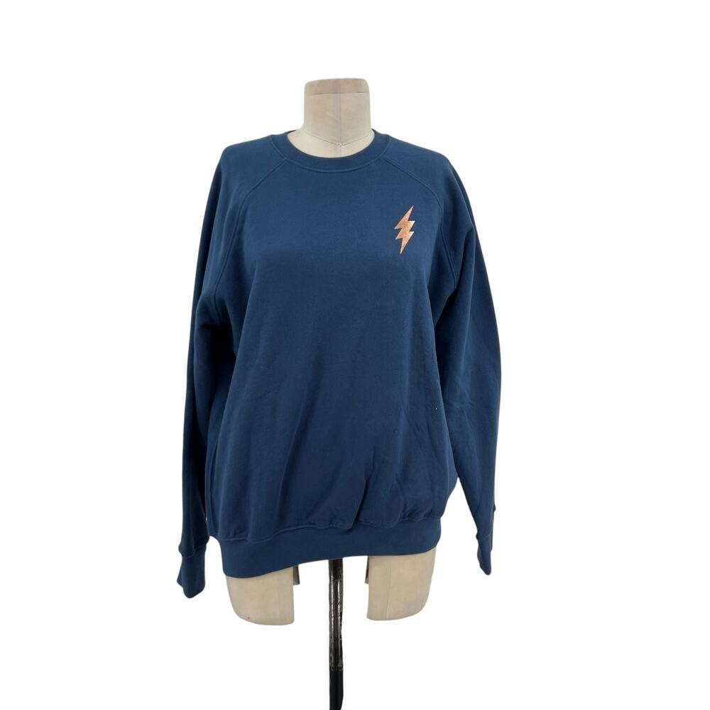 Spiritual Gangster Peace Love Light Sweatshirt Long Sleeve Blue Rose Gold Medium - Picture 2 of 12